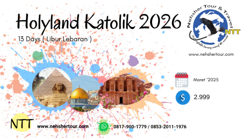 HOLYLAND TOUR KATOLIK LEBARAN 2026
