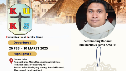 PAKET ZIARAH HOLYLAND KATOLIK   2027