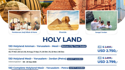 ZIARAH HOLYLAND TOUR 2026