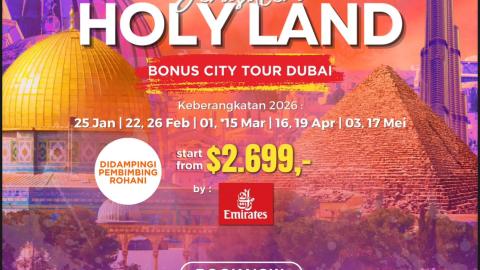 ZIARAH HOLYLAND TOUR KATOLIK PROMO 2026